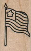 One Star Flag 1 x 1 1/2-0