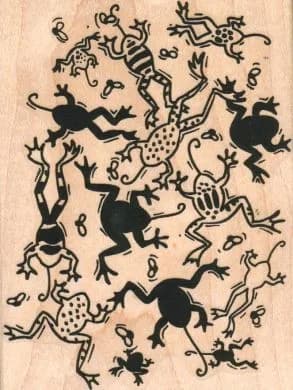 Frog Background 3 1/2 x 4 1/2-0