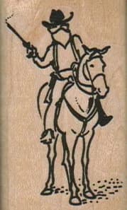 Bandit On Horse 1 1/4 x 2-0