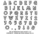 Neon Alphabet And Numbers Unmounted-0