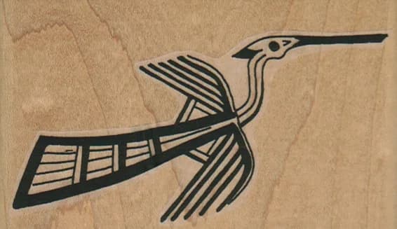 Stylized Crane 4 x 2 1/4-0