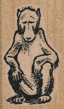 Sitting Monkey 1 1/4 x 2-0