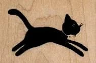 Black Cat Silhouette 2 x 1 1/4-0