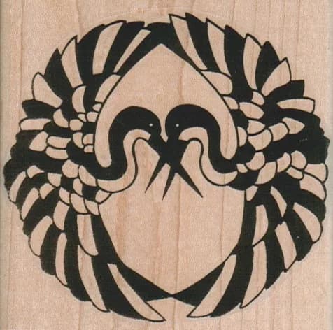 Cranes Crossing Design 3 1/4 x 3 1/4-0