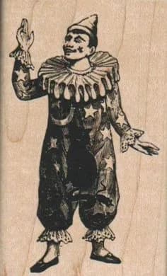 Moon/Stars Clown 2 x 3 1/4-0