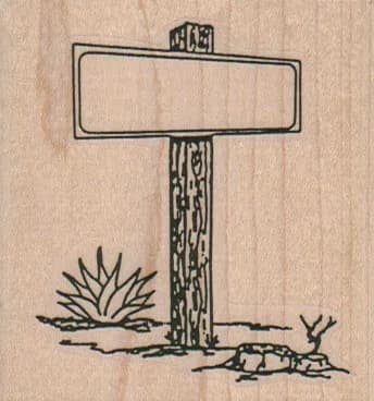 Sign With Yucca 2 1/2 x 2 1/2-0