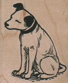 Contented Dog 1 3/4 x 2-0