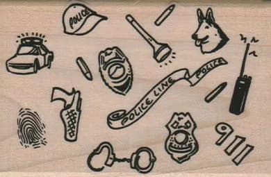 Police Background 2 1/2 x 3 3/4-0