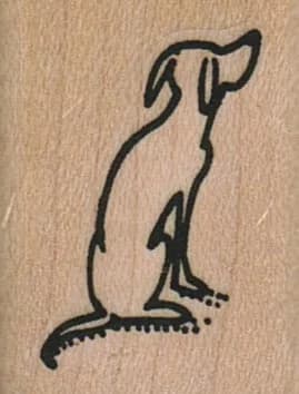 Dog Looking Away 1 x 1 1/4-0