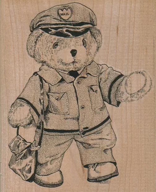 Postal Bear/Large 3 1/4 x 4 1/4-0