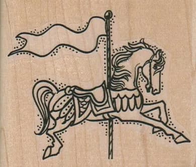 Carousel Horse 2 3/4 x 2 1/4-0