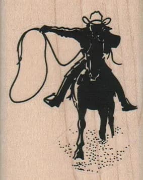 Cowboy With Lasso 2 x 2 1/2-0