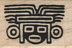 Aztec Face 1 1/4 x 1 3/4-0