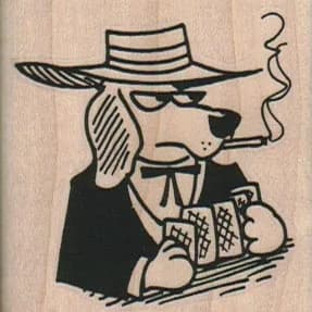 Dog Playing Cards 2 x 2-0