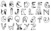 Ferret Alphabet Unmounted-0