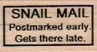 Snail Mail Postmarked Early 1 x 1 1/2-0