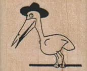 Stork In Hat 1 1/4 x 1-0