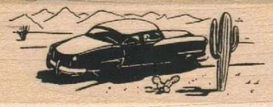 Car With Cactus 1 x 2 1/4-0