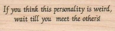 If You Think This Personality 1 x 3 1/4-0