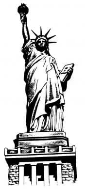 Statue Of Liberty 1 1/4 x 2 3/4-0