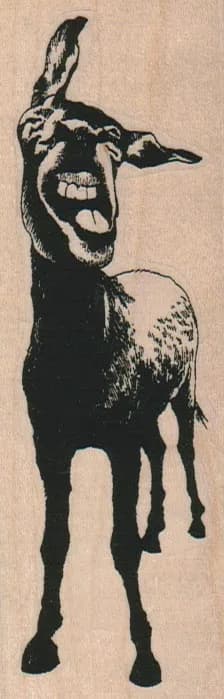 Braying Donkey 1 3/4 x 4 3/4 -0