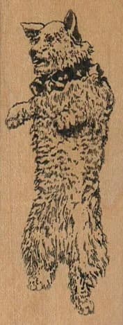 Standing Terrier Dog 1 3/4 x 3 1/4-0