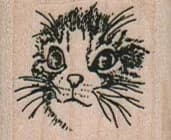 Cat Face/Small 1 1/4 x 1-0