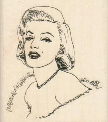 Fur Marilyn Monroe 2 3/4 x 3-0