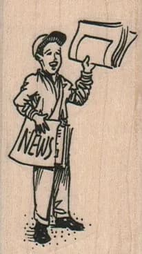 Newspaper Person 1 1/2 x 2 1/2-0
