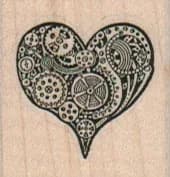 Steampunk Heart Small 1 1/4 x 1 1/4-0