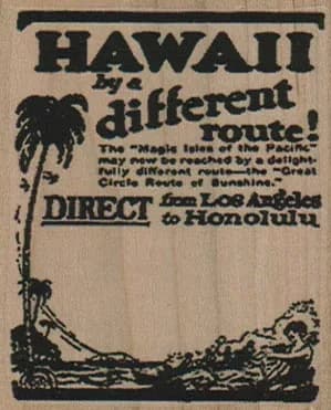 Hawaii Travel 2 1/4 x 2 1/2-0
