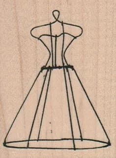 Wire Dress Form 1 3/4 x 2 1/4-0