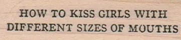 How To Kiss Girls 3/4 x 2 1/2-0