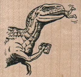 Stampasaurus Rex With Lawyer Small 2 x 1 3/4-0