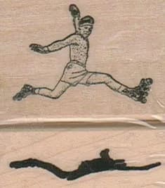 Leaping Man & Shadow (Large) 2 1/2 x 1 3/4 & 3/4 x 2 1/2-0