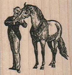 Man With Horse 1 3/4 x 1 3/4-0