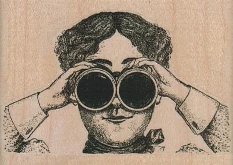 Binoculars Lady 3 1/4 x 2 1/4-0