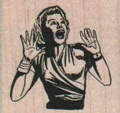Scared Lady (Small) 1 3/4 x 1 1/2-0