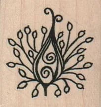Fancy Flower Closed 1 1/2 x 1 1/2-0