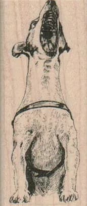 Howling Dog 1 1/4 x 2 3/4-0
