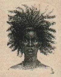 Wild Haired Lady Small 1 x 1-0