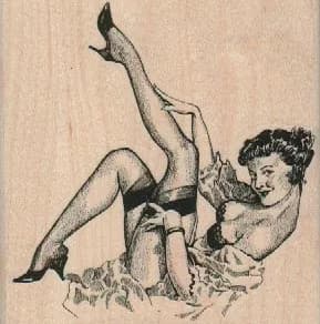 PinUp In Stockings 3 x 3-0