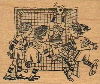 Stamp of Excellence Soccer 2 x 2 1/4-0