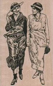 Two Vintage Ladies 2 x 3-0