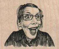 Laughing Lady 2 1/4 x 1 3/4-0