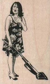 Vacuuming Lady 2 x 3-0