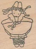 Daisy Kingdom Rubber Stamps by Stamp Affair- Ballerina 2 x 1 1/2-0