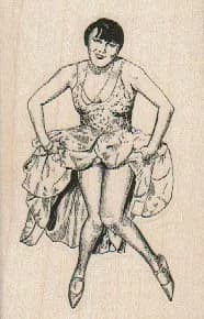 Lady Raising Skirt 2 x 3-0