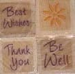 Hero Arts LL864 Tiny Thank you Set 4 stamps 1/2 x 1/2-0