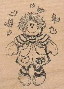 Stamp Affair Mary Helen Gould Doll 3 x 2 1/4-0